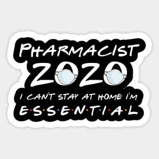 Pharmacist 2020 Quarantine Gift Sticker